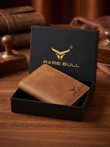 RARE BULL Men Leather
                    Wallets