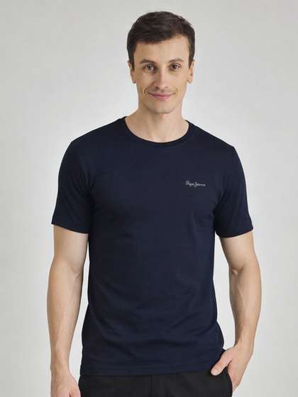 Pepe Jeans Men Crew
                        Neck Relaxed Fit Lounge Tshirt
