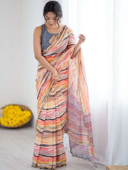 Sangria Printed
                        Sarees Blouse Piece