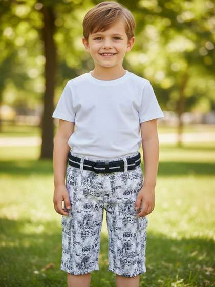 V-Mart Boys Printed
                    Shorts