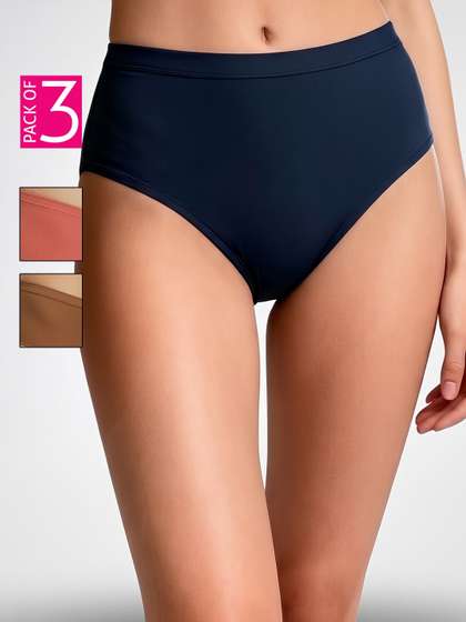 Clovia Women Pack of
                        3 Anti Bacterial Cotton Hipster Briefs