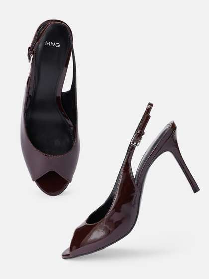 MANGO MOETIN Cherry
                        Red Stiletto Peep Toes