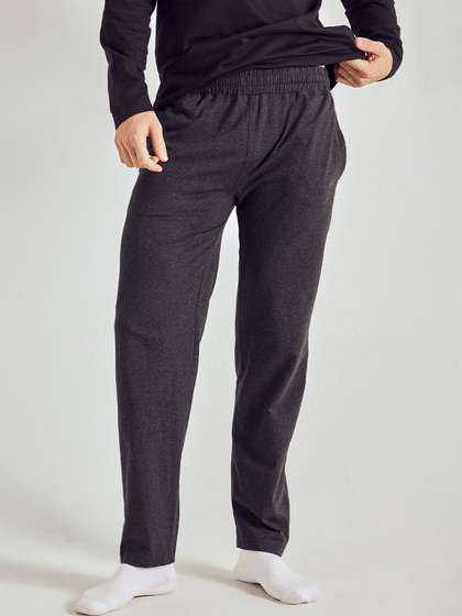 Pepe Jeans Men Mid
                      Rise Cotton Lounge Pants