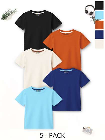 YK X Trampoline Boys
                    Blue Cotton Tshirts