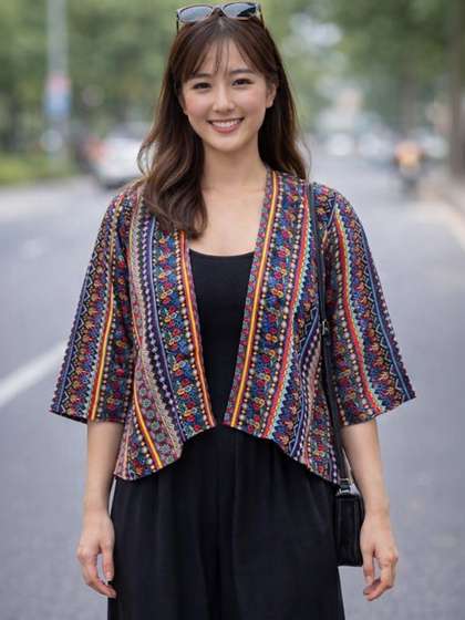 Style Quotient Women
                        Printed Shrug