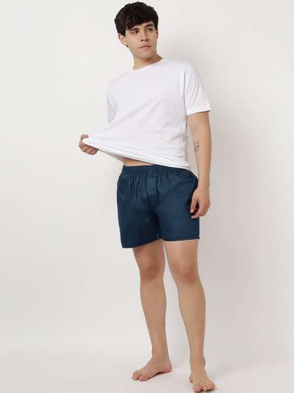 WYSE Pack Of 2 Pure
                        Cotton Mid-Rise Boxers