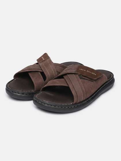 Louis Philippe Men
                    Leather Comfort Sandals