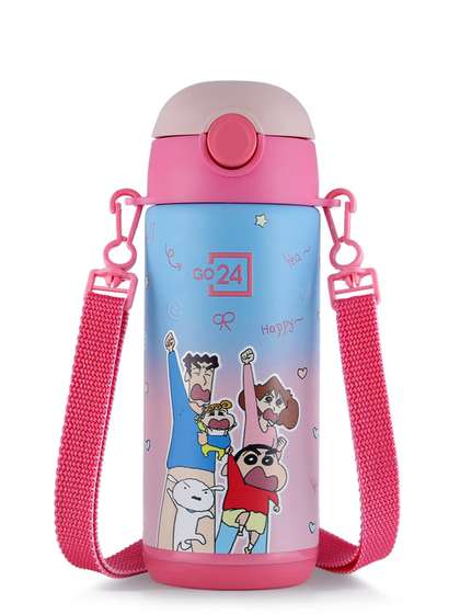 Pexpo Go24 Crayon
                    Shinchan Pink Nohara Family Hot & Cold Flask
                    Kids Water Bottle 300ml