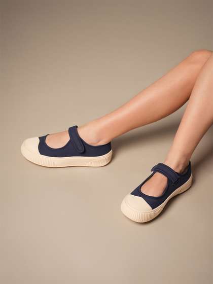 Theater Women Jiro
                      Navy Blue Mary Jane Flats