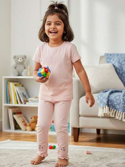 SALTY PUMPKIN Girls
                    Cotton Solid Leggings