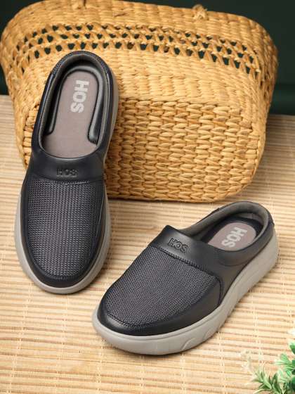 HOS Men Slip-On
                          Mules Casual Lightweight Comfortable Shoes