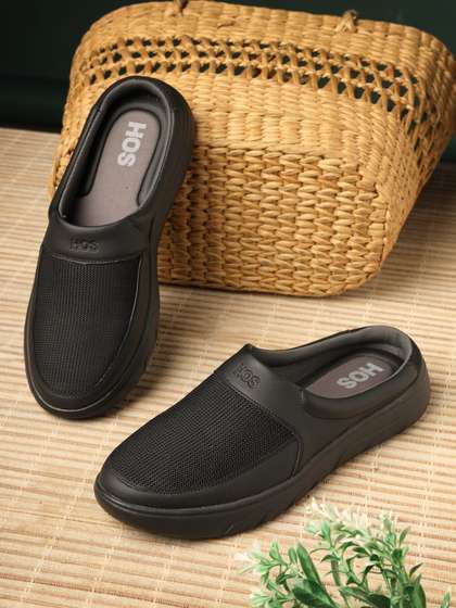 HOS Men Slip-On
                          Mules Casual Lightweight Comfortable Shoes