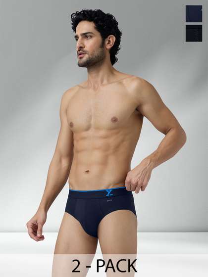 XYXX Men Pack of 2
                        Traq Silver Cotton Trunk
