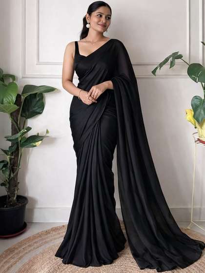 PEEYU Satin Saree
