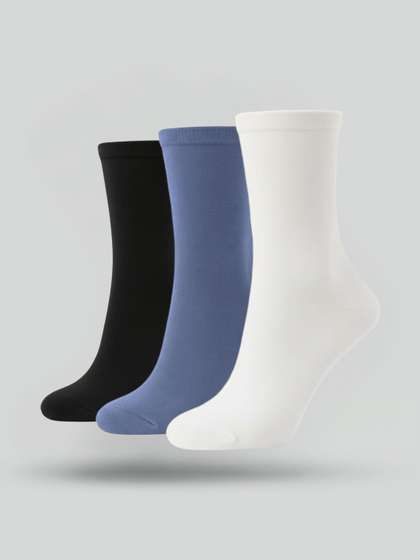 Sockscarving Men Pack Of
                    3 Bamboo Calf Length Socks
