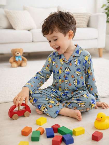 TONY & JONY Boys
                    Printed T-shirt with Pyjamas