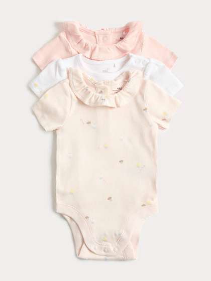 Marks & Spencer
                      Pack of 3 Printed Cotton Round Neck Bodysuit
