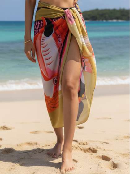 Aoba Bird Sarong
                        Swimwear Cover-Up Bottom