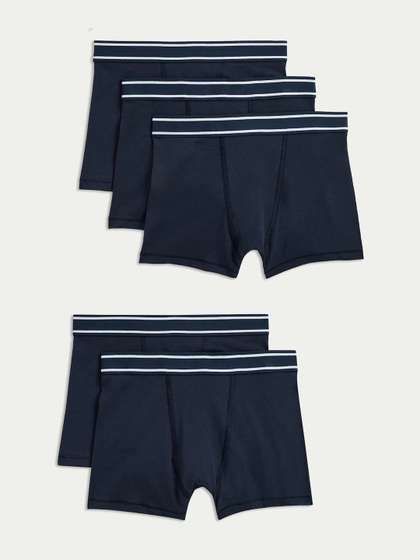 Marks & Spencer Boys
                    Pack of 5 Cotton Blend Boy Shorts