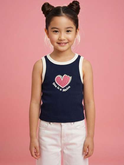 Nauti Nati Girls
                        Floral Print Tank Crop Top