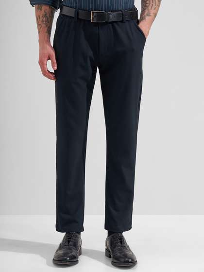 HIGHLANDER Men Slim
                        Fit Trousers