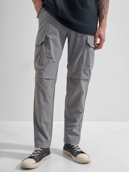 HIGHLANDER Men Easy
                        Wash Cargos Trousers