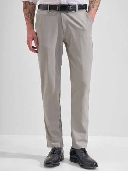 HIGHLANDER Men Slim
                        Fit Trousers