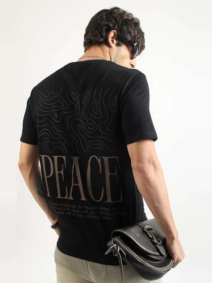 Maniac Men
                        Typography Printed T-shirt