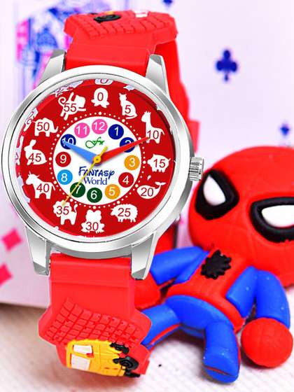 YK Unisex Kids Printed
                    Dial & Straps Analogue Watch YK-25-SL-17