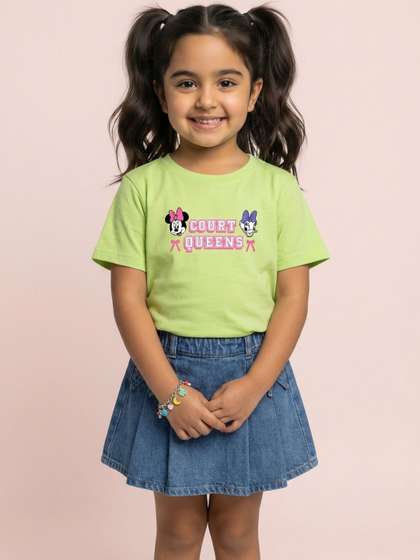 Nauti Nati Girls Printed
                    T-shirt