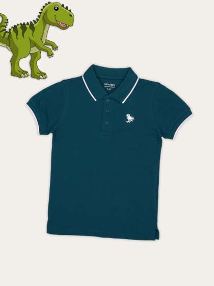 Pantaloons Junior Teal
                    Solid Polo Tshirts
