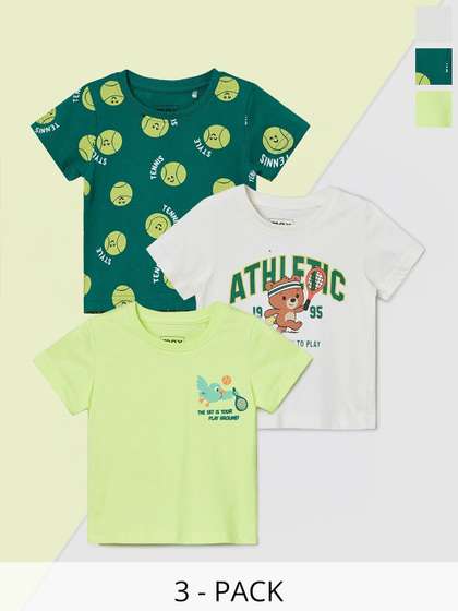 max Boys Printed - Pack
                    Of 3 Tshirts