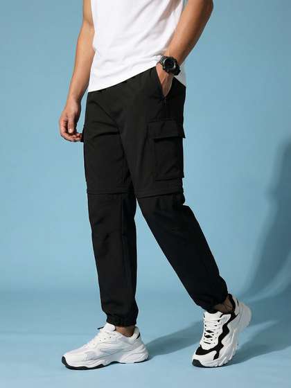 HRX by Hrithik
                          Roshan Men Relaxed Fit Convertible Track
                          Pants