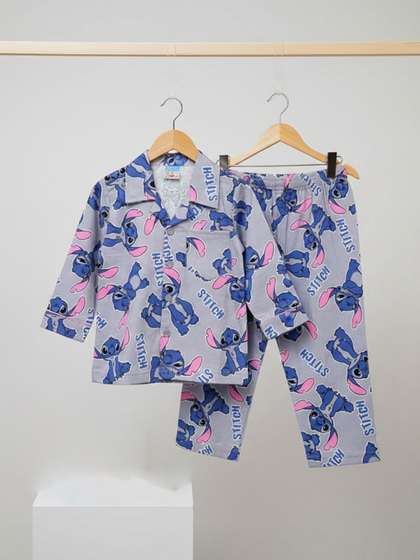 TONY & JONY Boys
                      Printed Shirt with Pyjamas