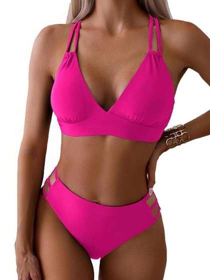 DESIGN BY AASHU
                          CREATION Halter Neck Swim Bikini Set Swimwear