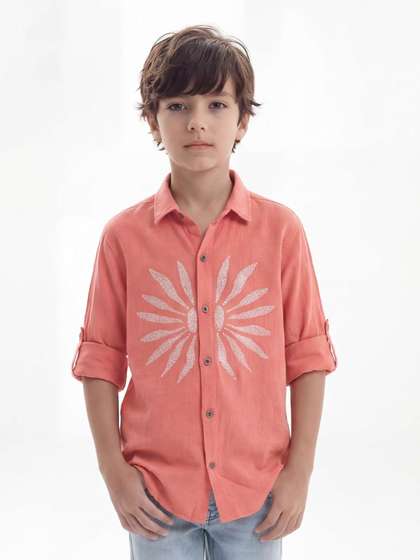 BEARSOUL Boys 1
                      Printed Casual Shirt