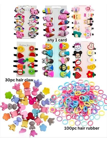 GLAMEZONE Girls Hair
                    Accessory Set of