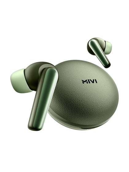 mivi DuoPods Aura
                        TWS Earbuds - Forest Green