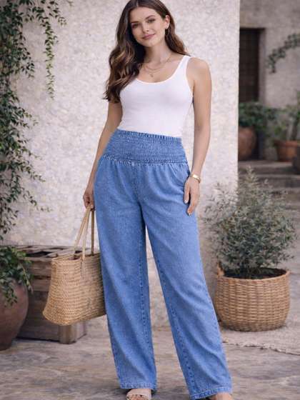 angloindu Women
                        High-Rise No Fly Trousers