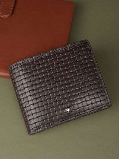 Louis Philippe Men
                    Textured Leather Wallets