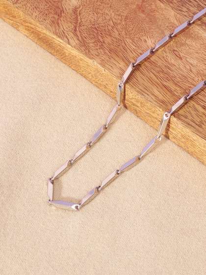 SALTY Men Stainless
                    Steel Figaro Style Chain