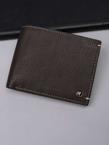 Van Heusen Men Textured
                    Leather Wallets