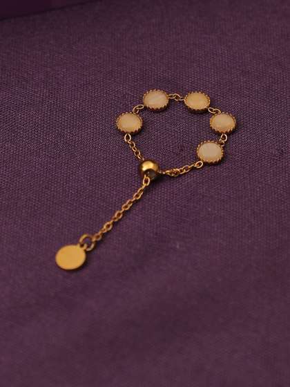 SALTY Opalescent
                        Chain Ring for Women
