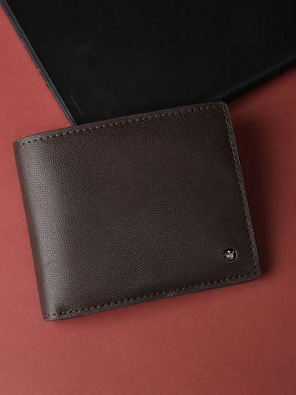 Louis Philippe Men
                    Textured Leather Wallets