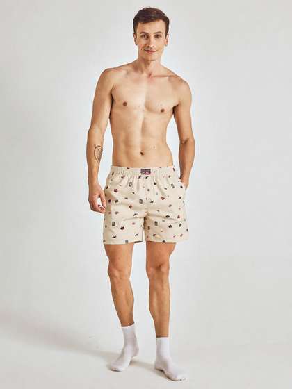 Pepe Jeans Men Printed
                      Cotton Boxer