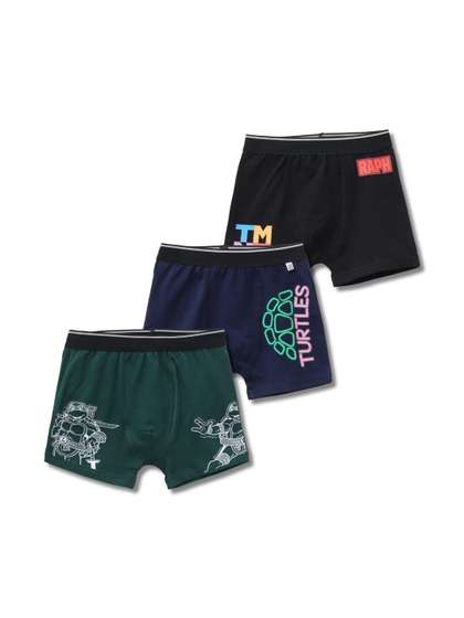Button Bear Boys Pack
                      of 3 Cotton Printed Trunks