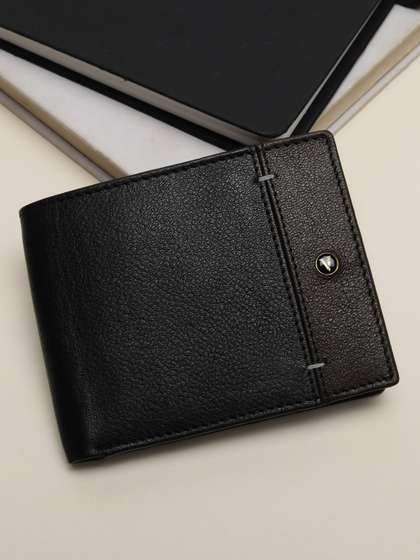 Van Heusen Men
                    Colourblocked Leather Wallets
