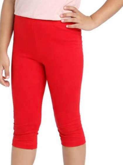CHILINS Girls Cotton
                    Solid Leggings