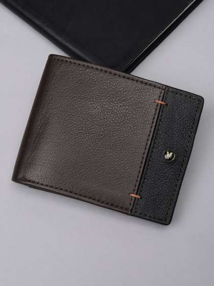 Van Heusen Men
                    Colourblocked Leather Wallets
