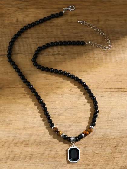SALTY Men Stainless
                    Steel Pendant with Chains